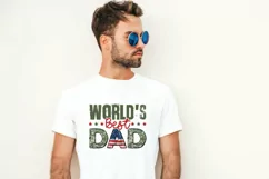 Fathers Day PNG Sublimation, Dad PNG, World's Best Dad PNG Product Image 4