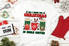 Retro christmas sublimation, Coffee christmas sublimation Product Image 4