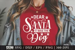Christmas Dog SVG, Christmas SVG, Christmas T- Shirt Design Product Image 2