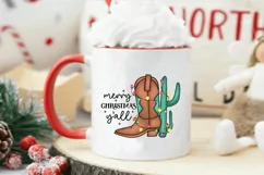 Merry Christmas Y'all PNG | Western Christmas Sublimation Product Image 4