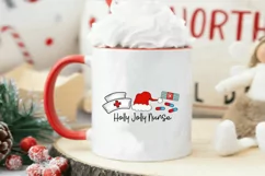Holly Jolly Nurse PNG| Christmas Nurse Sublimation Design Product Image 4