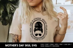 Mothers day skull svg - happy mothers day t shrit design Product Image 1