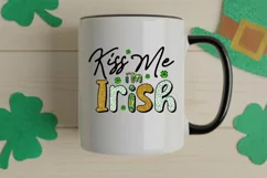 St Patricks Day Sublimation |Kiss Me I'm Irish PNG Design Product Image 4