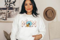 Retro Flower Mom PNG Sublimation Product Image 4