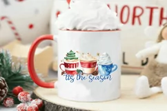 Tis The Season PNG - Christmas Coffee Sublimation PNG Product Image 4