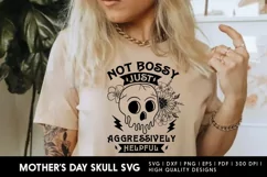 Mothers Day SVG, Mom Skull svg design, Flower T shirt design Product Image 1
