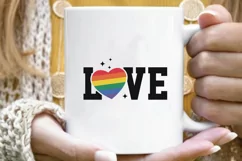 LGBTQ Pride SVG - Love LGBTQ svg - SVG Cut files Product Image 5