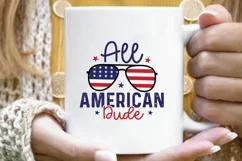 4th Of July SVG - All American Dude SVG - Patriotic SVG Product Image 4