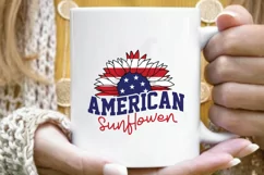 4th of july SVG - 4th of july sunflower design - patriotic Product Image 4