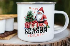 Holly Jolly Season Christmas PNG Sublimation | Christmas PNG Product Image 5
