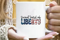 4th Of july Sublimation Design, sweet land of liberty png Product Image 5