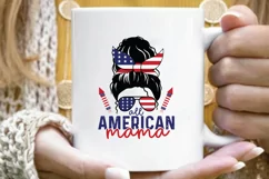 4th Of July | All American Mama |Patriotic SVG Design Product Image 4