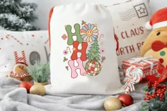 Retro Christmas Sublimation | HO HO HO Christmas PNG Design Product Image 5