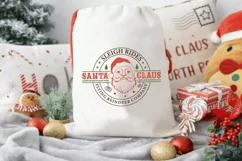 Vintage Christmas Santa Sign SVG | Christmas Sign SVG Design Product Image 5