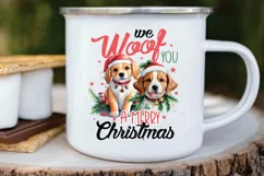 Christmas Sublimation PNG, Christmas Dog PNG Sublimation Product Image 5