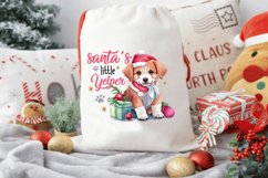 Santa's Little Yelper PNG | Christmas Dog Sublimation Product Image 5