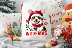 Christmas Dog Sublimation - Merry Woofmas PNG Sublimation Product Image 5