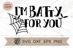 halloween svg  batty for you halloween love svg