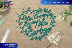 I'm Cranky because I Miss Carbs Papercut Product Image 1