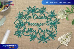 I'm Cranky because I Miss Carbs Papercut Product Image 1