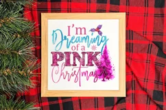Im dreaming of a pink Christmas Sublimation PNG Product Image 3