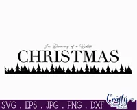 Dreaming Of A White Christmas Farmhouse Sign Svg Product Image 2