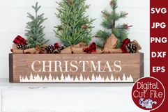 Dreaming Of A White Christmas Farmhouse Sign Svg Product Image 1