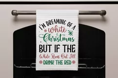 Im dreaming of a white SVG, Kitchen towel SVG Design Product Image 2