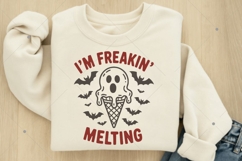 I'm Freakin Melting SVG PNG, Vintage Spooky SVG, Retro Funny Product Image 5