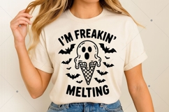 I'm Freakin Melting SVG PNG, Vintage Spooky SVG, Retro Funny Product Image 9