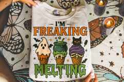 I&#039;m Freaking Melting PNG, Halloween PNG, Pumpkin PNG, Spooky Product Image 3