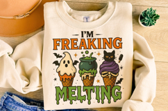 I&#039;m Freaking Melting PNG, Halloween PNG, Pumpkin PNG, Spooky Product Image 4