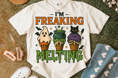 I&#039;m Freaking Melting PNG, Halloween PNG, Pumpkin PNG, Spooky Product Image 1