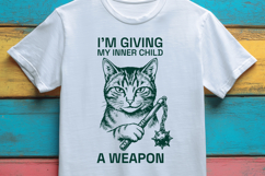 Inner Child Weapon Cat SVG Sarcastic Medieval Design Product Image 3