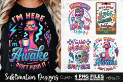 Funny Skeletons Sarcastic Retro PNG Sublimation Product Image 2