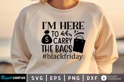 I'm Here To Carry The Bags SVG, True Crime Queen SVG Design Product Image 1