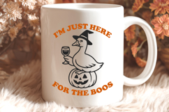 I’m Just Here for the Boos SVG | Funny Halloween Goose PNG Product Image 3