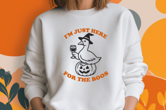 I’m Just Here for the Boos SVG | Funny Halloween Goose PNG Product Image 2