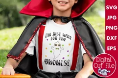 I'm Just Here For The Ghouls | Kid’s Halloween Svg Design Product Image 1