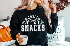 I'm Just Here For The Snacks SVG, Football SVG, Game Day SVG Product Image 2