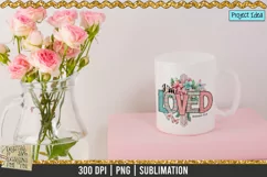 I'm Loved is a professional design that is available at 300dpi PNG to use for Sublimation, iron-on transfer, DTG Printing and normal printing.