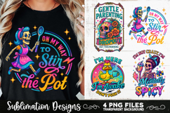 Funny Skeletons Sarcastic Retro PNG Sublimation Product Image 5