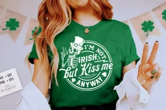 I'm not Irish but kiss me anyway svg, Patrick skeleton svg Product Image 3