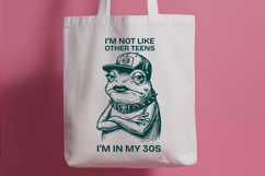 Funny 30th Birthday Frog SVG Millennial Humor Design Product Image 2