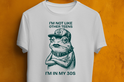 Funny 30th Birthday Frog SVG Millennial Humor Design Product Image 3