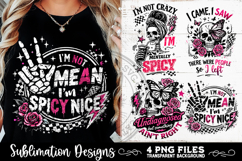 Sarcastic Valentine PNG Funny Sublimation 4 Designs Product Image 1