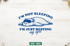 I'm Not Sleeping SVG - Funny Capybara PNG - Resting My Eyes Product Image 1