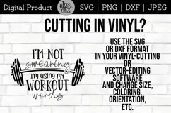 Swearing or Using Workout Words?  Flash this Funny Workout Quote SVG on your next gym towel, shirt, or bag by creating projects with Cricut or Silhouette.