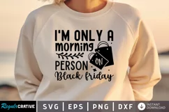 I'm Only A Morning Person SVG, True Crime Queen SVG Design Product Image 1