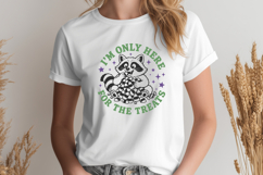 I'm Only Here for the Treats Funny Halloween Raccoon SVG PNG Product Image 2